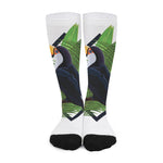 Tropical Toco  Toucan Print Long Socks
