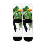 Tropical Toco  Toucan Print Long Socks