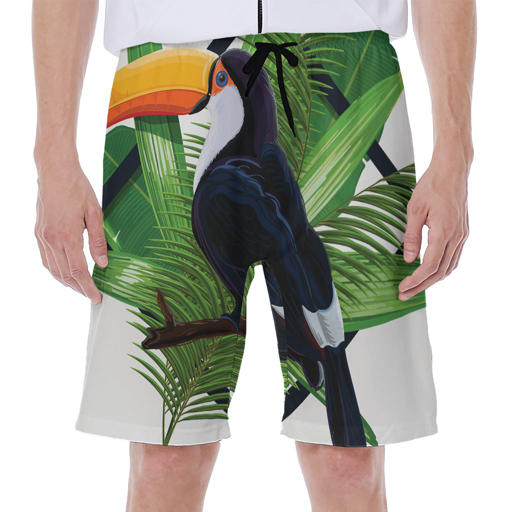 Tropical Toco  Toucan Print Men's Beach Shorts