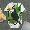 Tropical Toco Toucan Print Men's Bodysuit