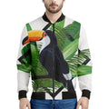 Tropical Toco Toucan Print Men's Bomber Jacket