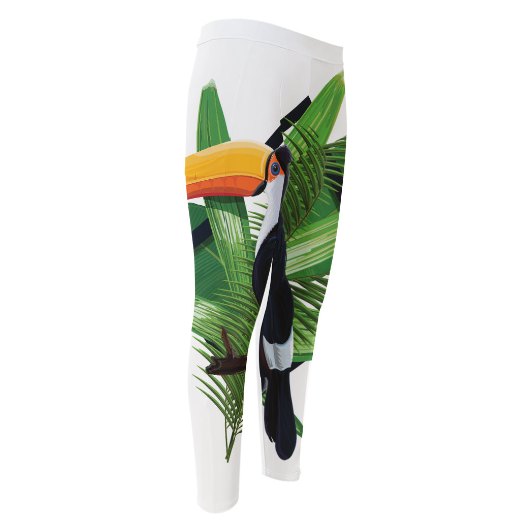 Tropical Toco  Toucan Print Men's Compression Pants