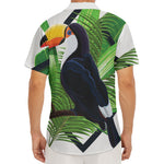 Tropical Toco  Toucan Print Men's Deep V-Neck Shirt