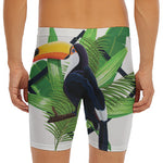 Tropical Toco  Toucan Print Men's Long Boxer Briefs