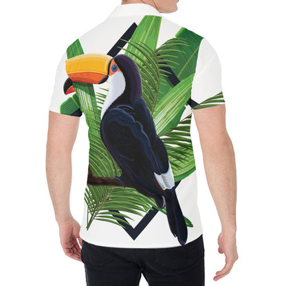 Tropical Toco  Toucan Print Men's Shirt