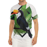 Tropical Toco  Toucan Print Men's Short Sleeve Rash Guard