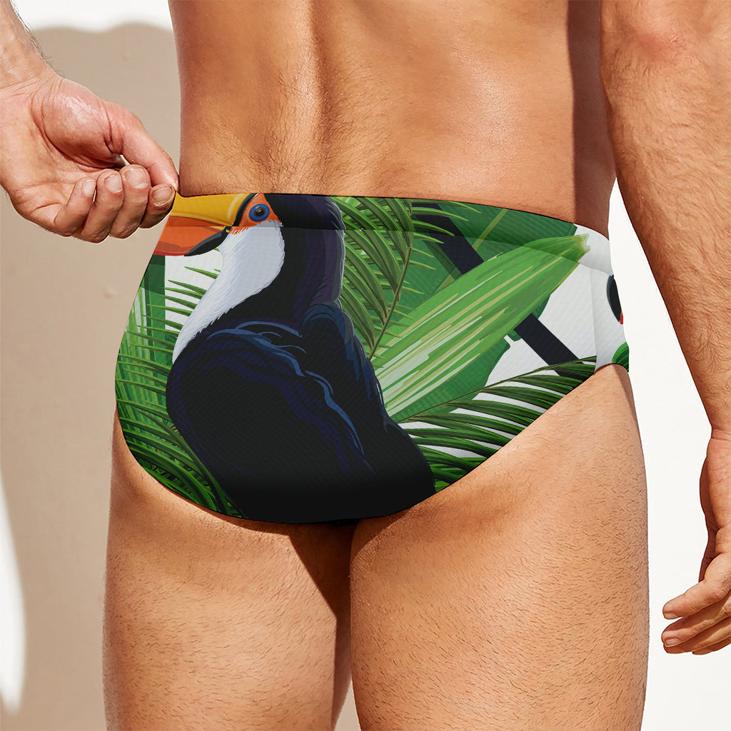 Tropical Toco  Toucan Print Men's Swim Briefs