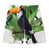 Tropical Toco  Toucan Print Men's Swim Trunks