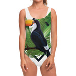Tropical Toco  Toucan Print One Piece Swimsuit