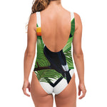 Tropical Toco  Toucan Print One Piece Swimsuit