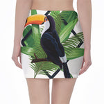 Tropical Toco  Toucan Print Pencil Mini Skirt