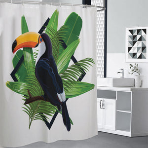 Tropical Toco  Toucan Print Premium Shower Curtain