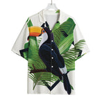 Tropical Toco  Toucan Print Rayon Hawaiian Shirt