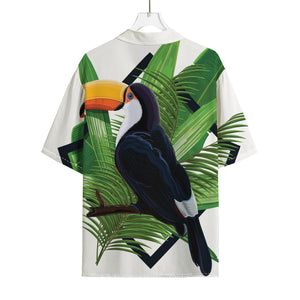 Tropical Toco  Toucan Print Rayon Hawaiian Shirt