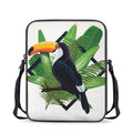 Tropical Toco Toucan Print Rectangular Crossbody Bag