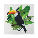 Tropical Toco  Toucan Print Silk Bandana