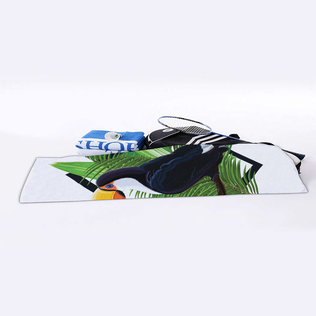 Tropical Toco  Toucan Print Sports Towel