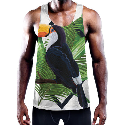 Tropical Toco  Toucan Print Training Tank Top