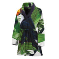 Tropical Toco Toucan Print Women's Bathrobe
