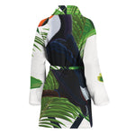 Tropical Toco  Toucan Print Women's Bathrobe