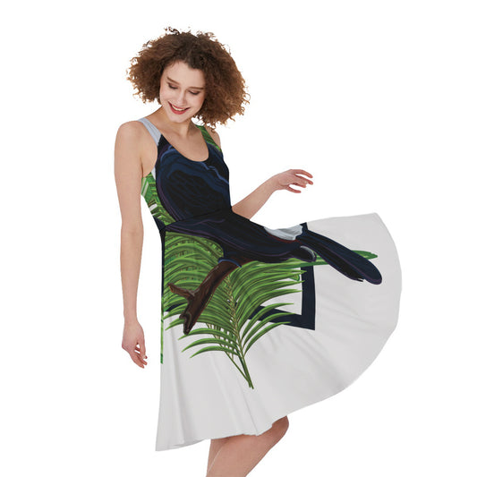 Tropical Toco  Toucan Print Women's Sleeveless Dress