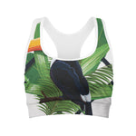 Tropical Toco  Toucan Print Women's Sports Bra