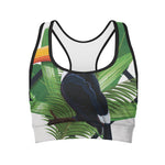 Tropical Toco  Toucan Print Women's Sports Bra