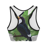Tropical Toco  Toucan Print Women's Sports Bra