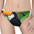 Tropical Toco Toucan Print Women's Thong