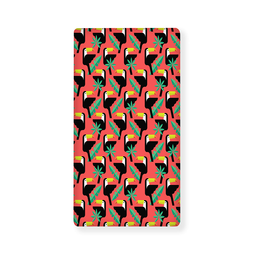 Tropical Toco Toucan Pattern Print Baby Crib Sheet