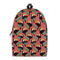 Tropical Toco Toucan Pattern Print School Backpack