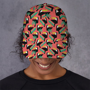 Tropical Toco Toucan Pattern Print Baseball Cap