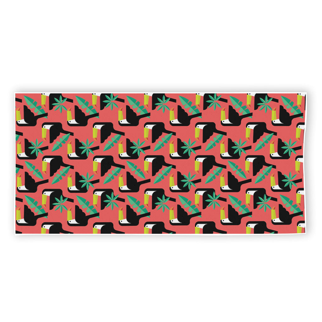 Tropical Toco Toucan Pattern Print Beach Towel