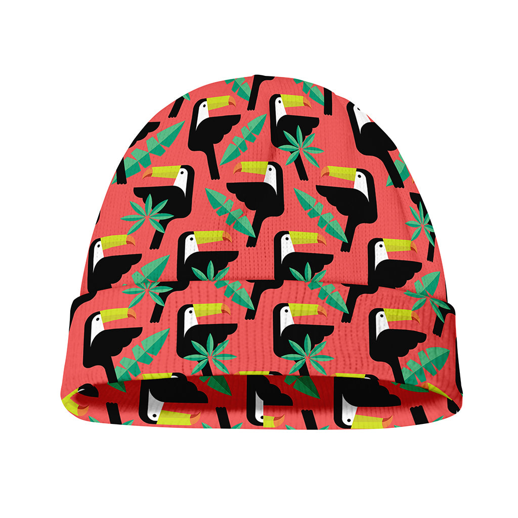 Tropical Toco Toucan Pattern Print Beanie