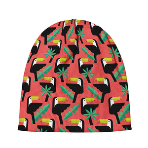 Tropical Toco Toucan Pattern Print Beanie