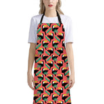 Tropical Toco Toucan Pattern Print Bib Apron With Pocket