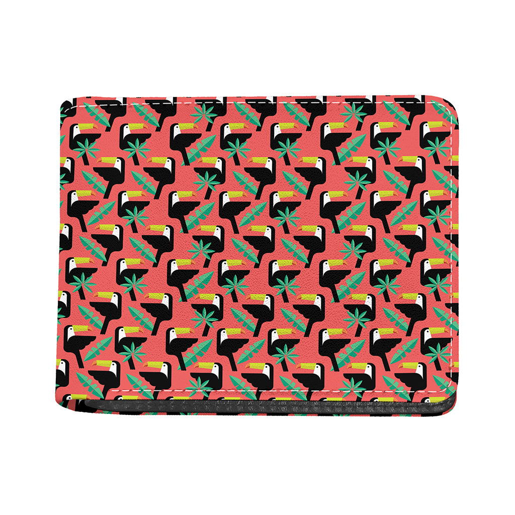 Tropical Toco Toucan Pattern Print Bifold Wallet