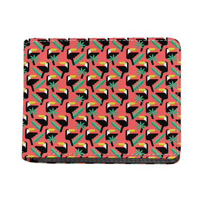 Tropical Toco Toucan Pattern Print Bifold Wallet