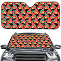 Tropical Toco Toucan Pattern Print Car Windshield Sun Shade