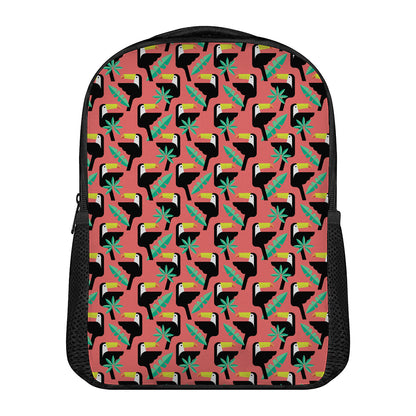 Tropical Toco Toucan Pattern Print Casual Backpack
