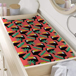 Tropical Toco Toucan Pattern Print Changing Pad Cover
