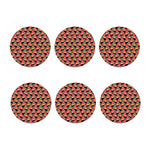 Tropical Toco Toucan Pattern Print Coaster Set