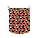 Tropical Toco Toucan Pattern Print Collapsible Laundry Basket