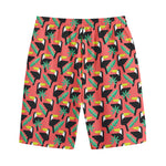 Tropical Toco Toucan Pattern Print Cotton Shorts