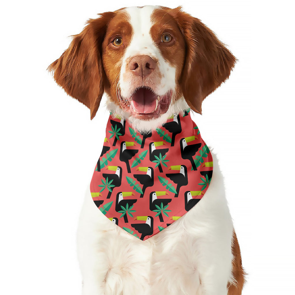 Tropical Toco Toucan Pattern Print Dog Bandana