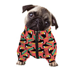 Tropical Toco Toucan Pattern Print Dog Zip Up Jacket