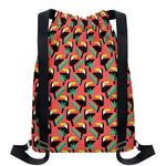 Tropical Toco Toucan Pattern Print Drawstring Backpack