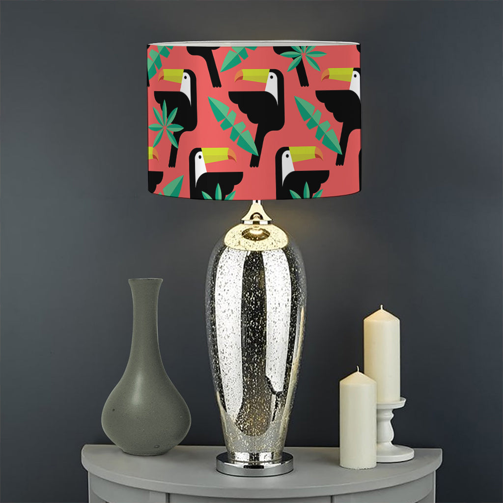 Tropical Toco Toucan Pattern Print Drum Lamp Shade