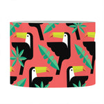 Tropical Toco Toucan Pattern Print Drum Lamp Shade