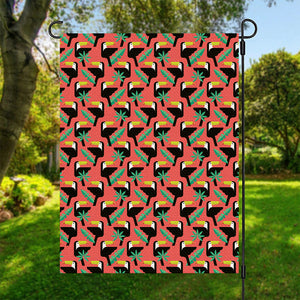 Tropical Toco Toucan Pattern Print Garden Flag